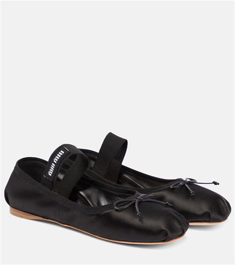 miu miu ballerine lacci|Women's flats shoes, flats sandals .